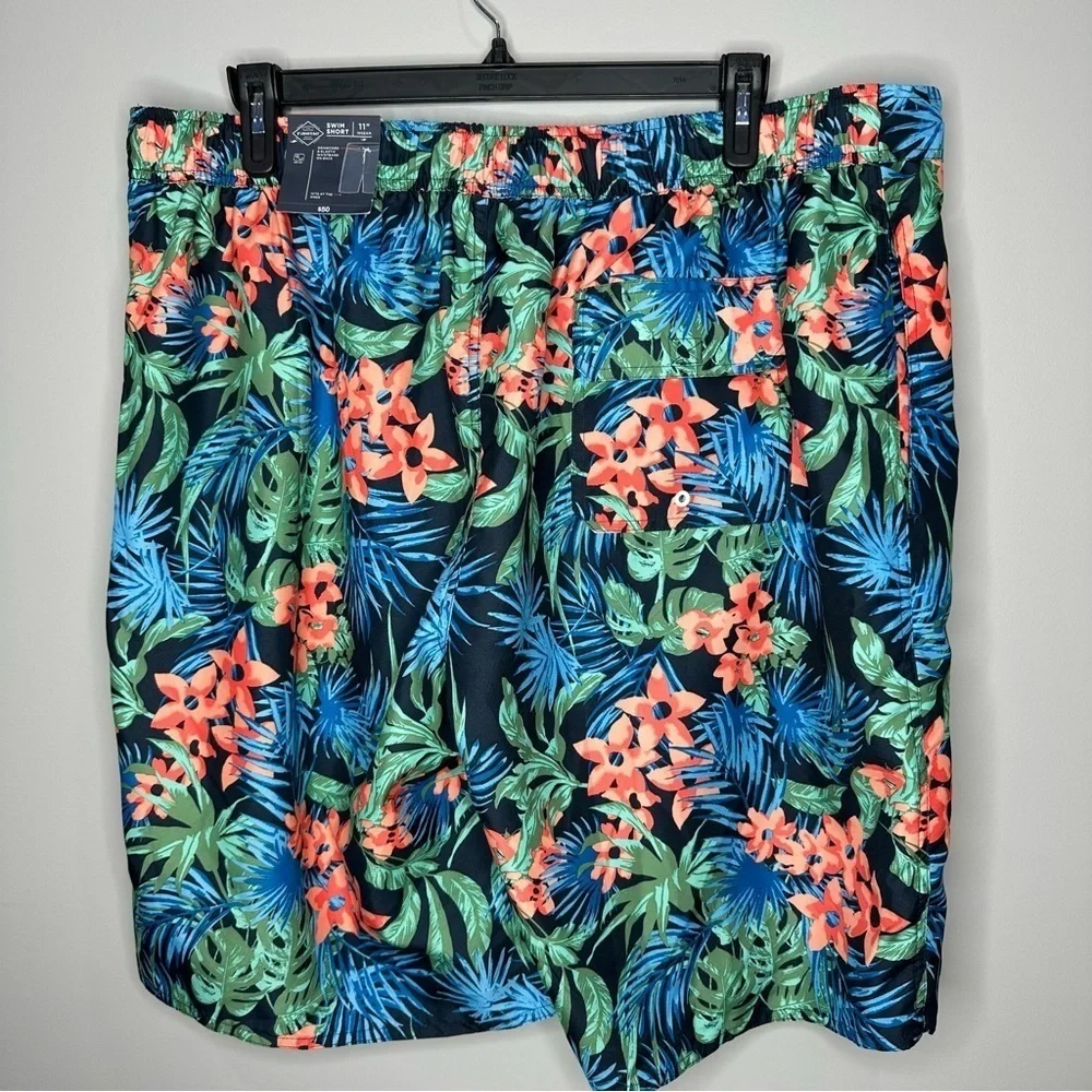 St John’s Bay Tropical Floral Men's Swim Shorts 2XLT